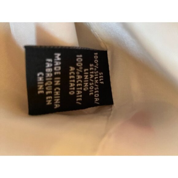 Tibi Rococo Vibrant Red and Cream 100% Silk Floral Boned Strapless Cocktail Dres - Picture 5 of 8